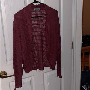Chris & Carol burgundy cardigan